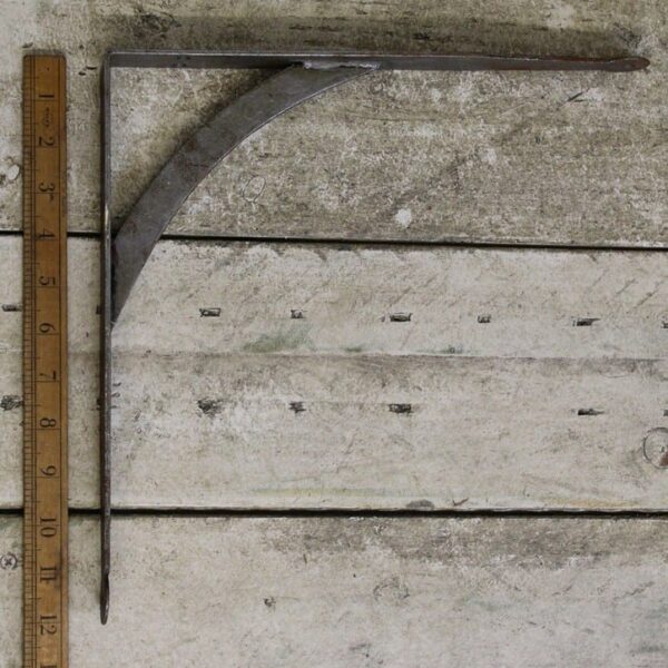 Shelf Bracket GALLOWS Hand Forged Penny End Antique Iron 300mm x 300mm