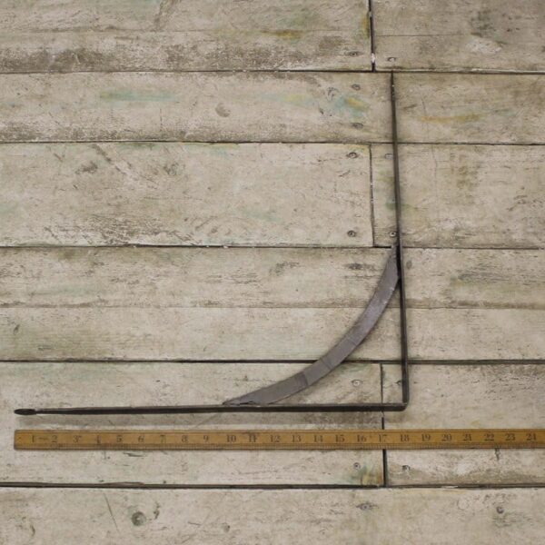 Shelf Bracket GALLOWS Hand Forged Penny End Antique Iron 450mm x 450mm