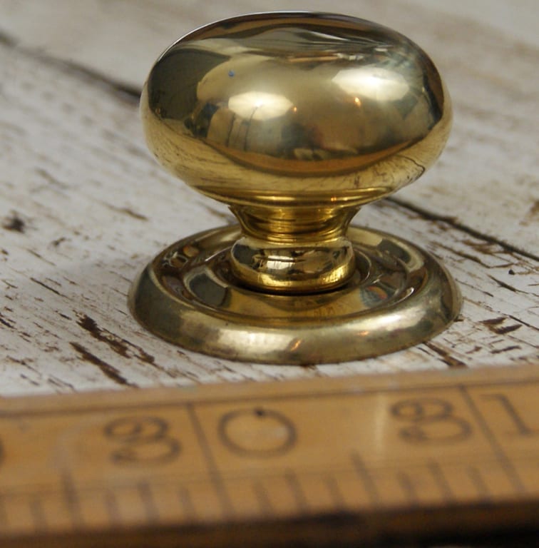 Brass door knobs