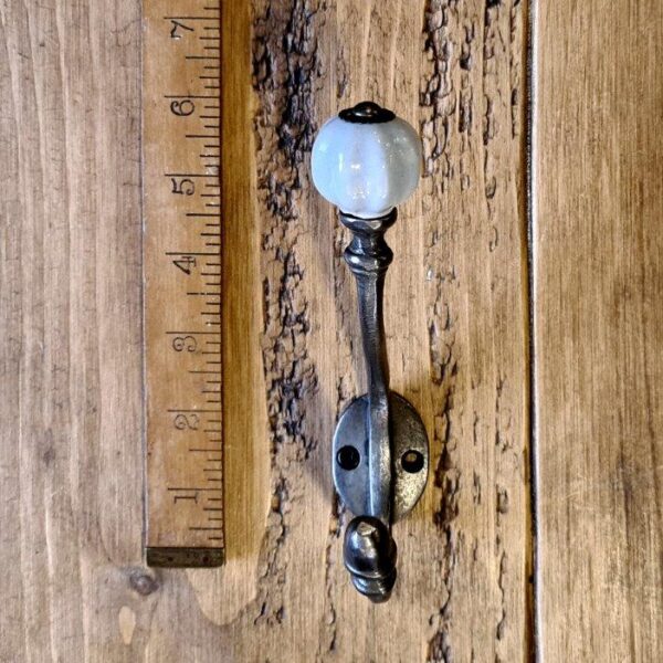 Coat Hook ALBANY Acorn Cloud Grey Ceramic Shell Tip Iron 125mm