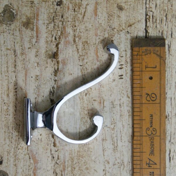 Hat & Coat Hook VOLUTE Square Plate Chrome Plate 80mm x 75mm