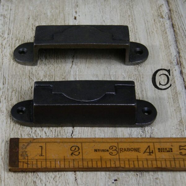 Rim Lock Keep Half Moon Round End Heavy Cast Iron 110mm
