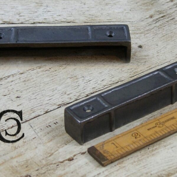 Rim Latch Keep Plain Square End Large Cast Antique Iron 140mm