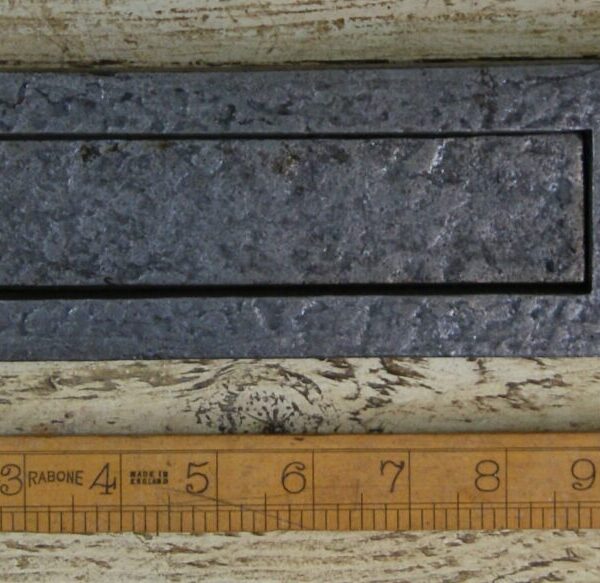 Letter Box Plate Cast Iron Antique Iron 260mm x 80mm