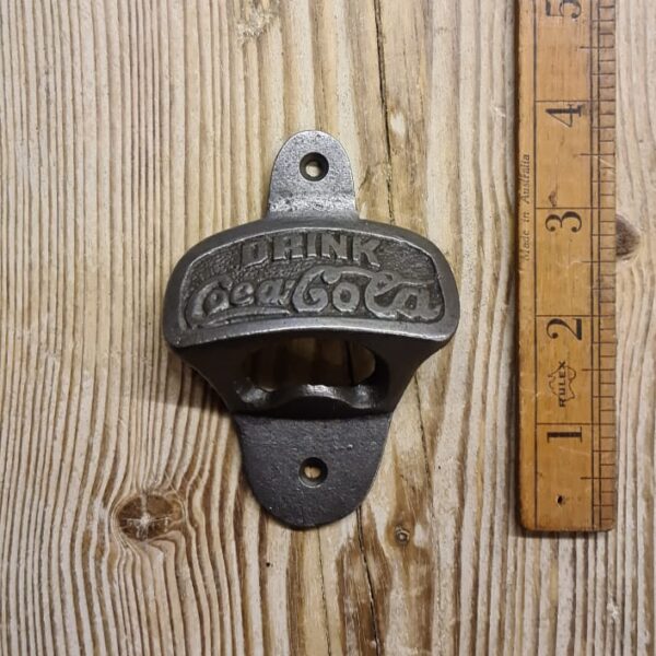 Bottle Opener Wall Mounted COCA COLA Cast Antique Iron