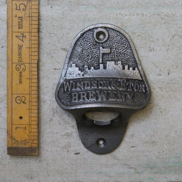 Bottle Opener Wall Mounted WINDSOR & ETON Cast Antique Iron