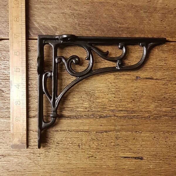 Shelf Bracket HERITAGE Satin Epoxy Black 175mm x 194mm