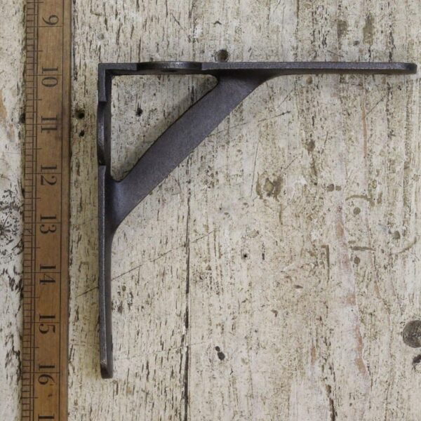Shelf Bracket GALLOWS Plain Lugs Cast Antique Iron 156mm x 156mm
