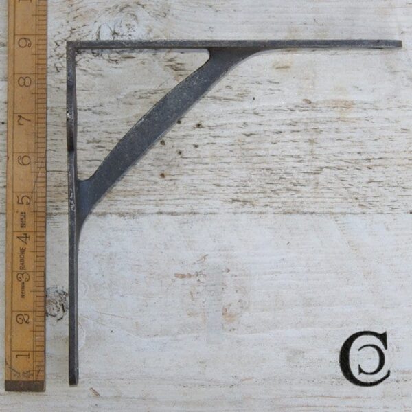 Shelf Bracket GALLOWS Plain Lugs Cast Antique Iron 216mm x 216mm