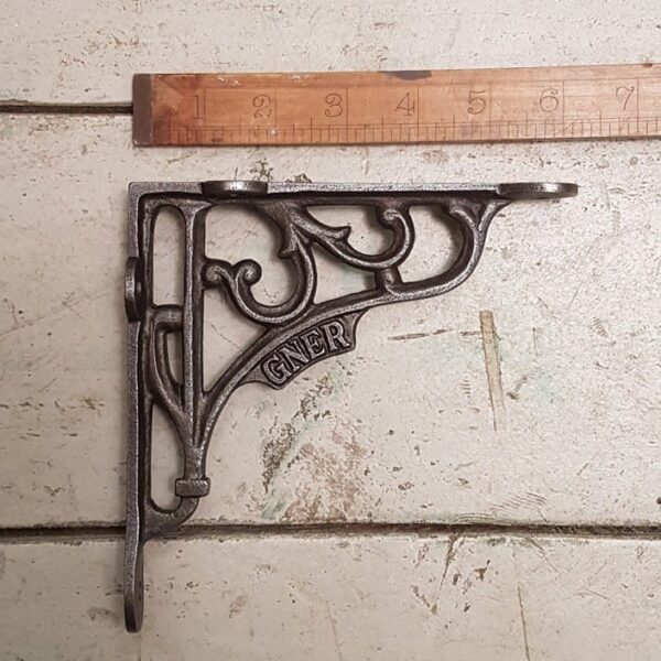 Shelf Bracket GNER Cast Antique Iron 150mm x 150mm
