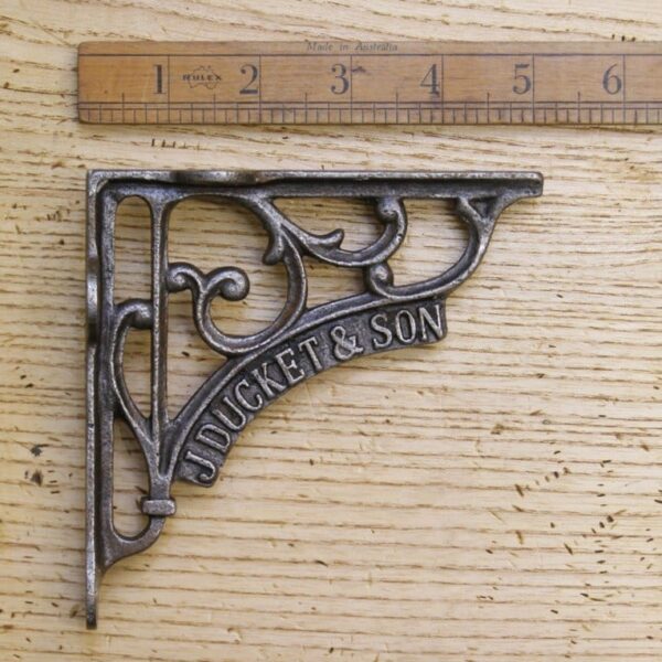 Shelf Bracket J DUCKETT & SON Antique Iron 125mm x 125mm