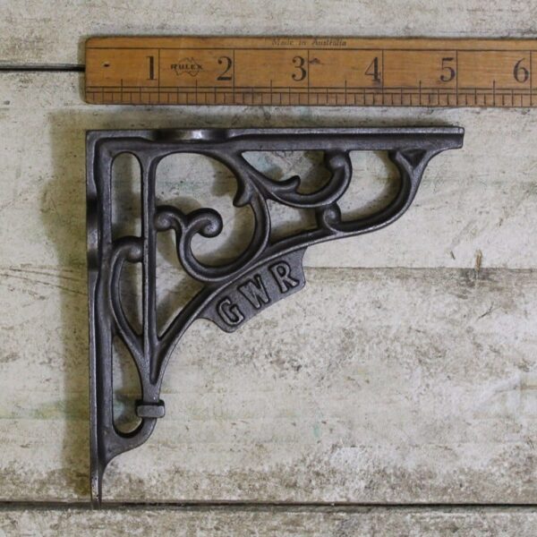 Shelf Bracket GWR Cast Antique Iron 125mm x 125mm
