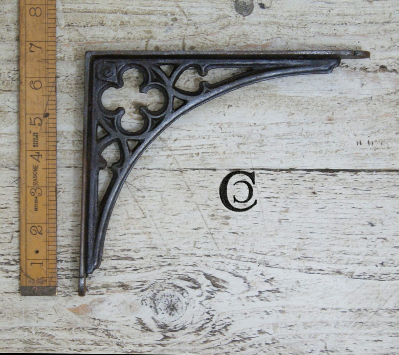 Shelf Bracket GOTHIC Design Antique Iron 177 x 195mm