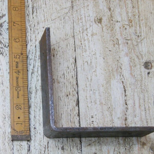 Shelf Bracket UTILITY Angled Strong NO lip Antique Iron 155mm x 165mm