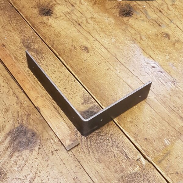 Shelf Bracket UTILITY Angled Strong NO lip Antique Iron 150mm x 200mm