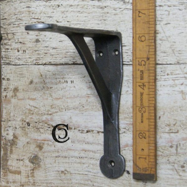 Shelf Bracket GALLOWS Penny End Cast Antique Iron 150 x 150mm