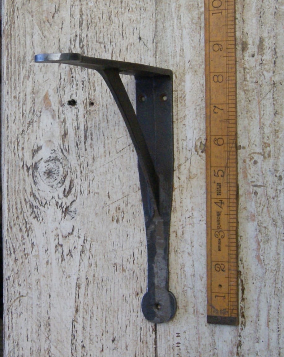 Shelf Bracket GALLOWS Penny End Cast Antique Iron 200mm x 200mm - Image 2