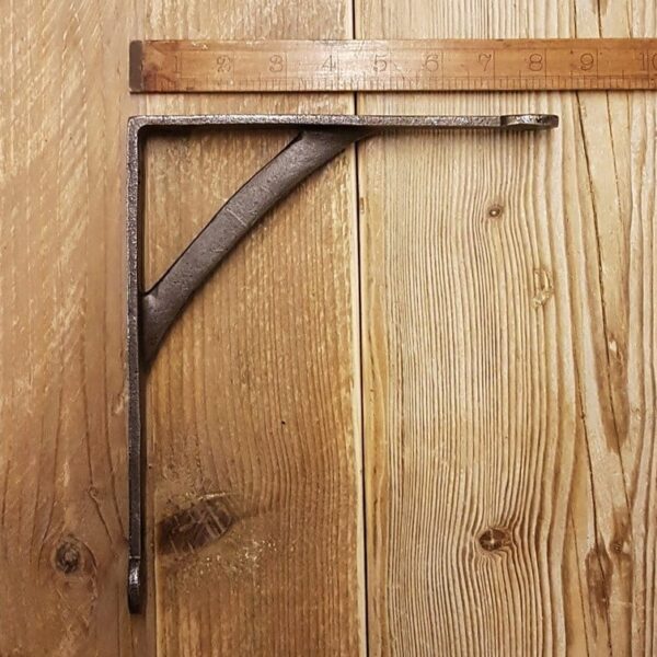 Shelf Bracket GALLOWS Penny End Cast Antique Iron 200mm x 225mm