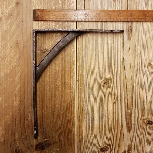 Shelf Bracket GALLOWS Penny End Cast Antique Iron 200mm x 250mm