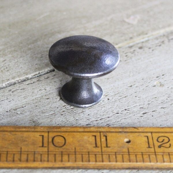 Knob Curved Top Cast Antique Iron 35mm Diameter