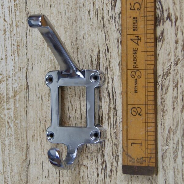 Hat & Coat Hook Ceramic Insert Chrome on Cast Iron 110mm