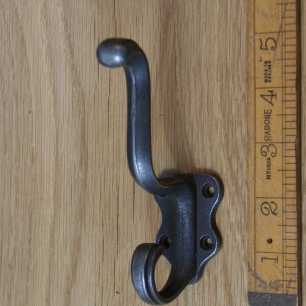 Hat & Coat Hook CLASSIC Cast Antique Iron 125mm