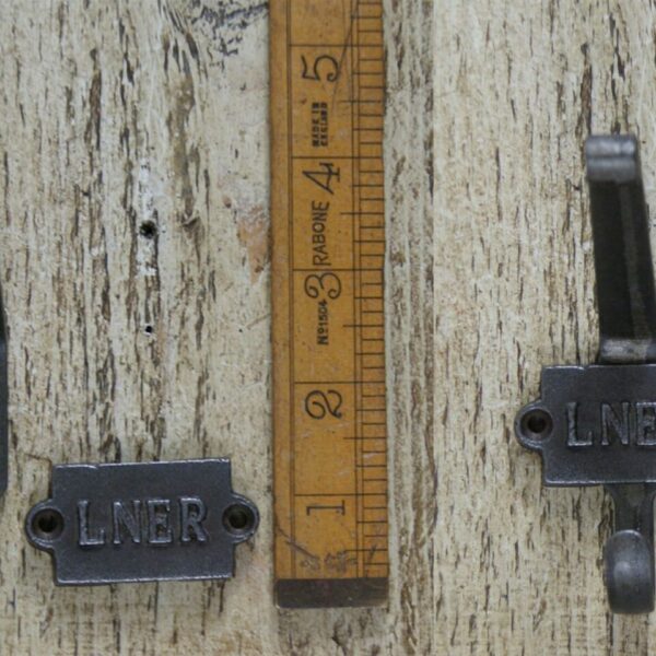 Coat Hook Double LNER 2 Part 2 Hole Antique Iron 110mm