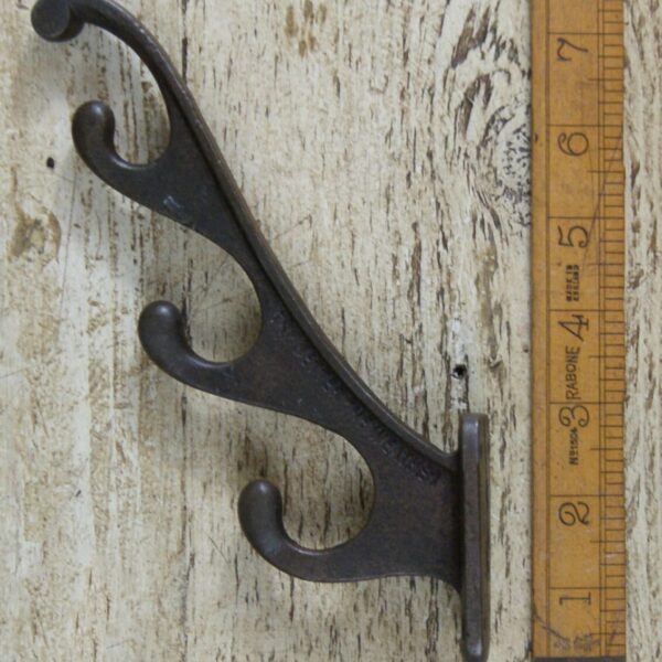 Cloud Coat Hook Large Quad Cast Antique Iron 215mm