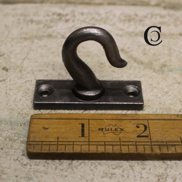 Ceiling Chandelier Hook 2 hole backplate Antique Iron 53mm
