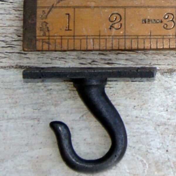 Ceiling Chandelier Hook 2 hole backplate Antique Iron 65mm