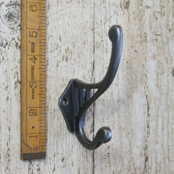 Coat Hook WALTON Cast Antique Iron 125mm