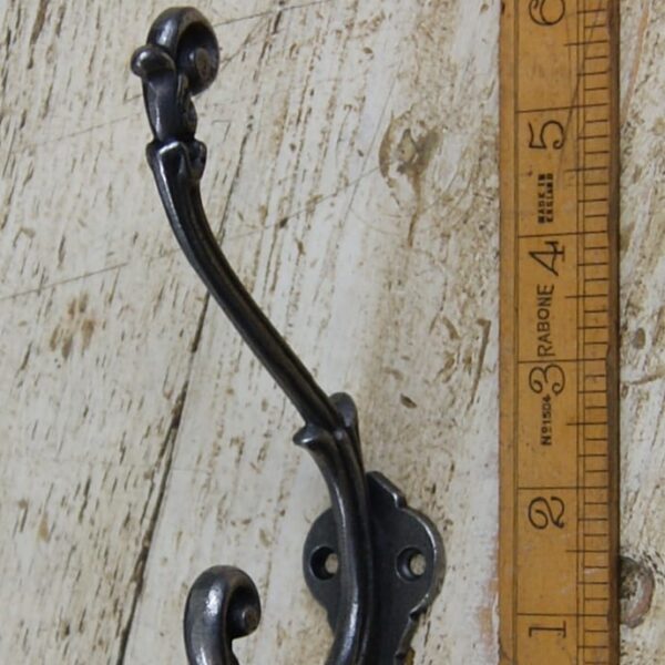 Hat & Coat Hook ORNATE Cast Antique Iron 148mm