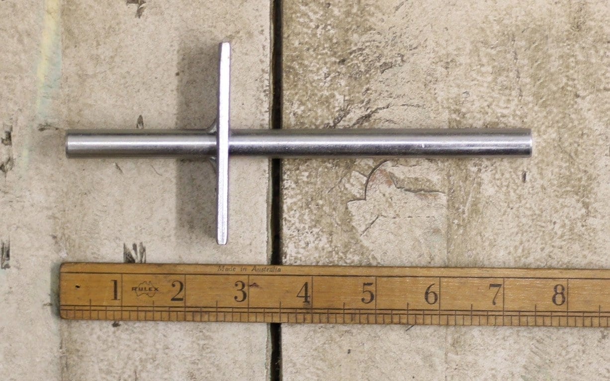 Concealed Shelf Support Strong Glue-In YZP 12mm Diameter x 185mm