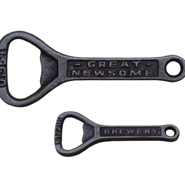 HH Bottle Opener GREAT NEWSOME BREWERY Cast Antique Iron