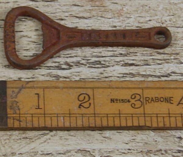 Bottle Opener Hand Held TITANIC Cast Rust Iron