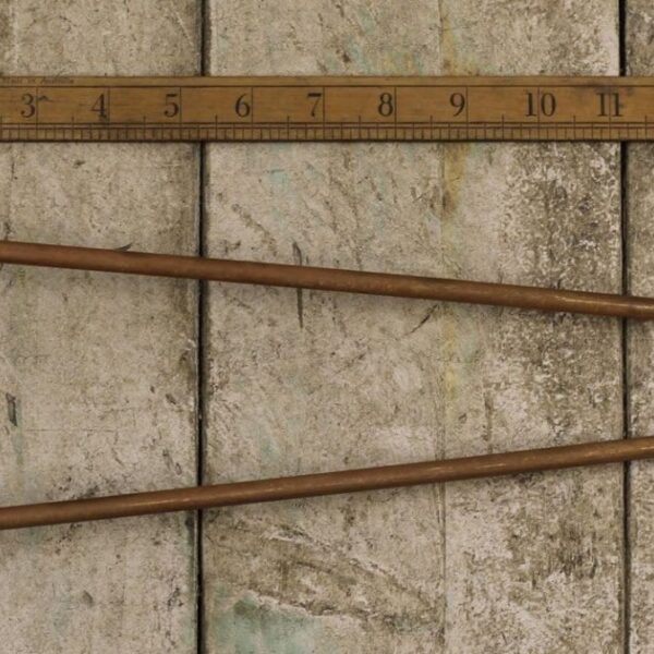 Hairpin Leg 2 Prong Antique Copper 350mm