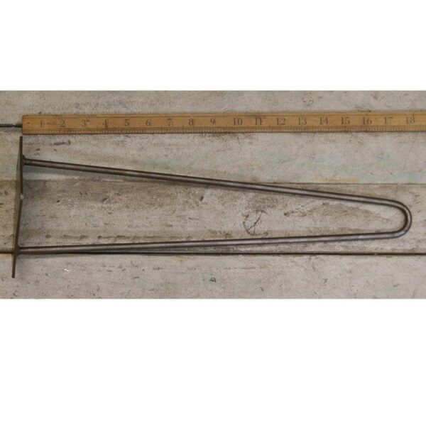 Hairpin Leg 2 Prong Antique Iron 450mm