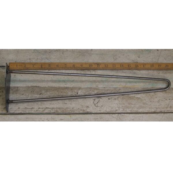 Hairpin Leg 2 Prong Antique Iron 500mm