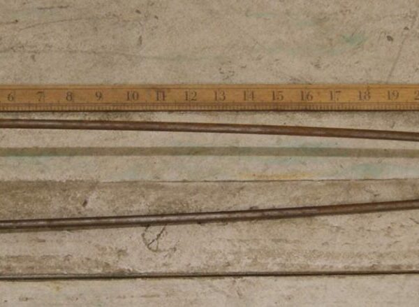 Hairpin Leg 2 Prong Antique Iron 660mm