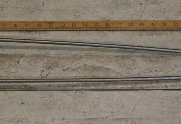 Hairpin Leg 2 Prong Antique Iron 710mm