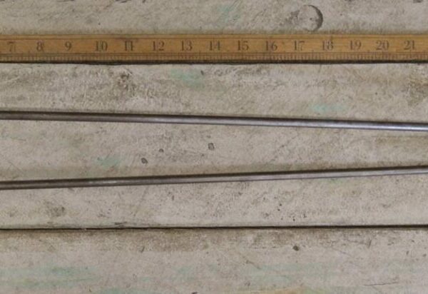 Hairpin Leg 2 Prong Antique Iron 760mm