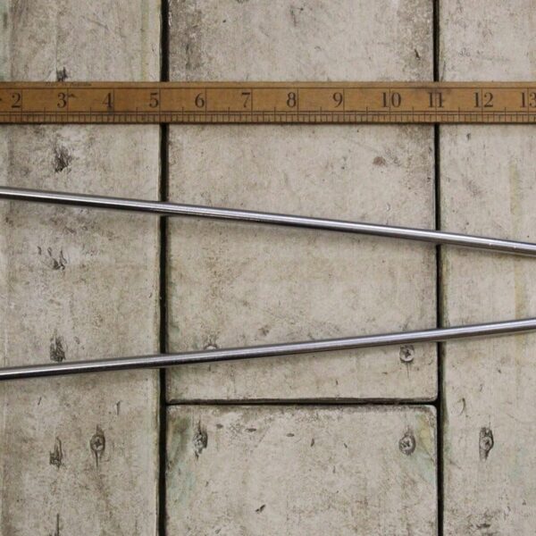 Hairpin Leg 2 Prong Chrome on Iron 350mm