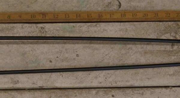 Hairpin Leg 2 Prong Satin Epoxy Black 760mm