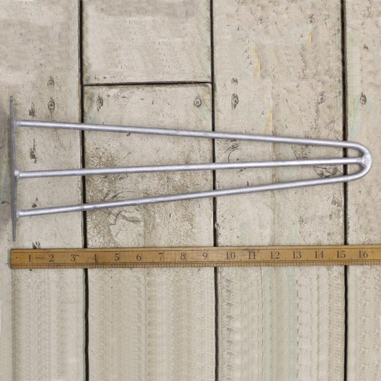 Hairpin Leg 3 Prong Galvanised 400mm