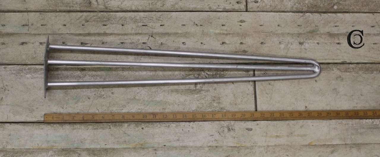 Hairpin Leg 3 Prong Heavy Duty Galvanised 710mm