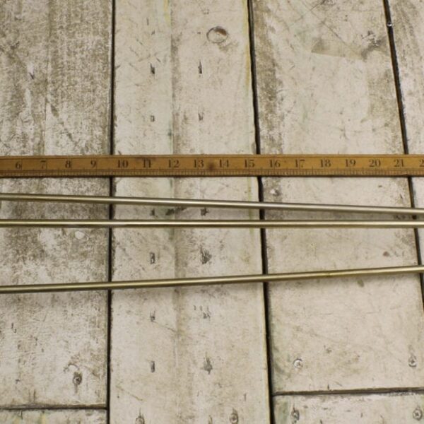 Hairpin Leg 3 Prong Brass Plated 710mm