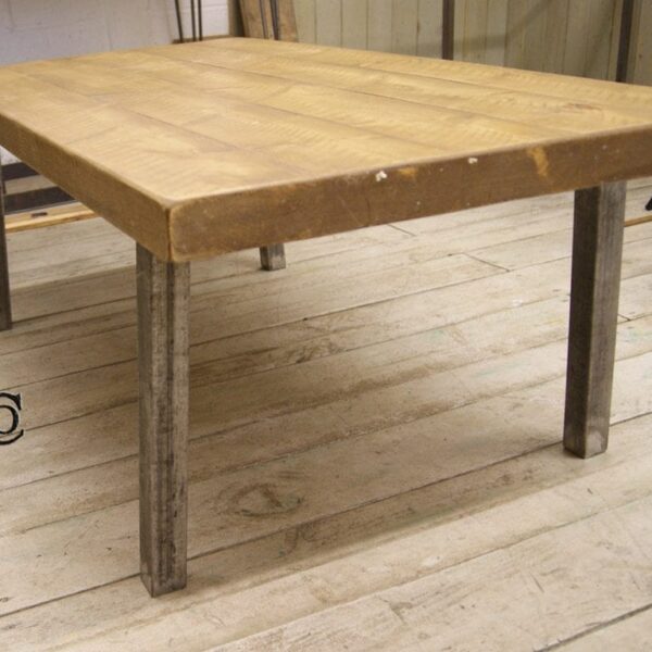 Table Leg Box Section 40x40mm Splayed Mild Steel 400mm
