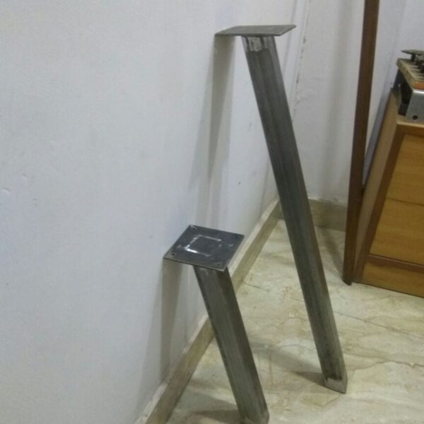 Table Leg Box Section 50x50mm Splayed Mild Steel 710mm