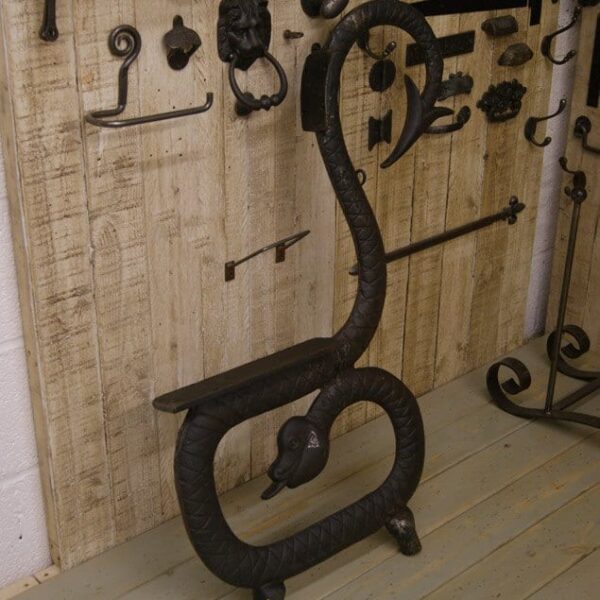 Bench End Frame Seat SERPENT Snake design Cast Iron