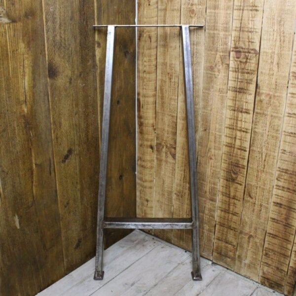Bar Table End Frame A Frame 25x50mm Box Section 915mm High - Top 150x400, Legs 300<400 Antique Iron